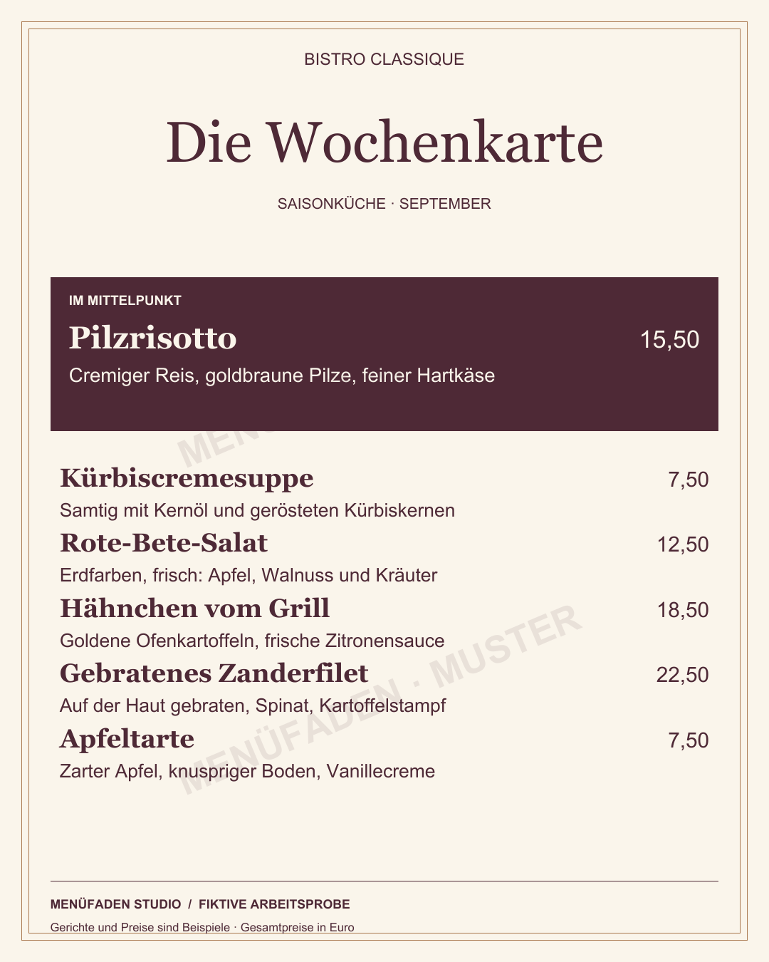 Wasserzeichen-Muster im Hochformat für einen Social-Media-Beitrag